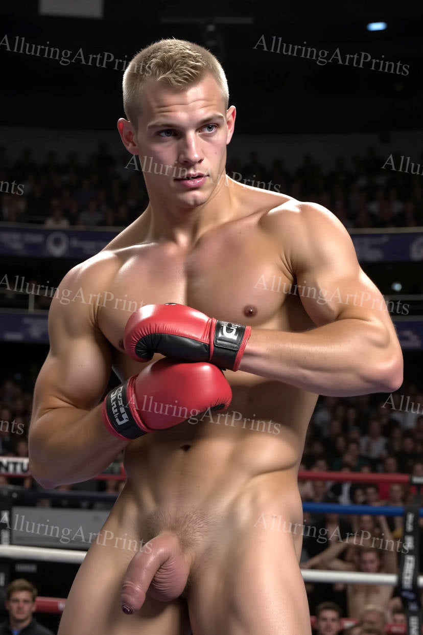 Nude Frontal Male Model Muscular - 196F