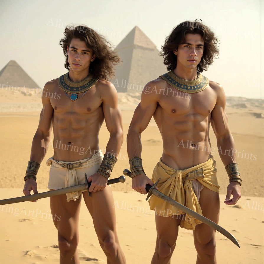 Male Models Muscular Digital Art AI Fantasy - 25F