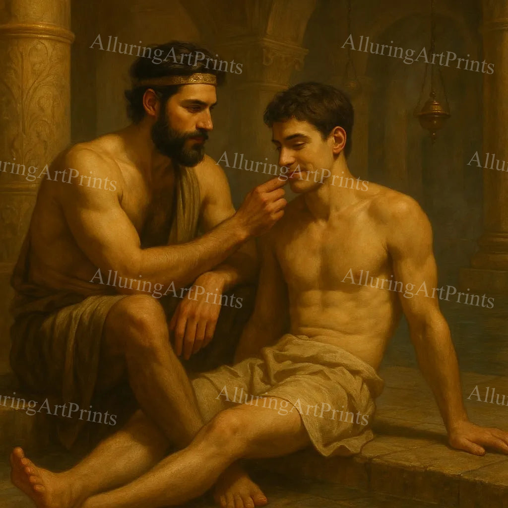 Male Model Muscular Digital Art AI Fantasy - 268F