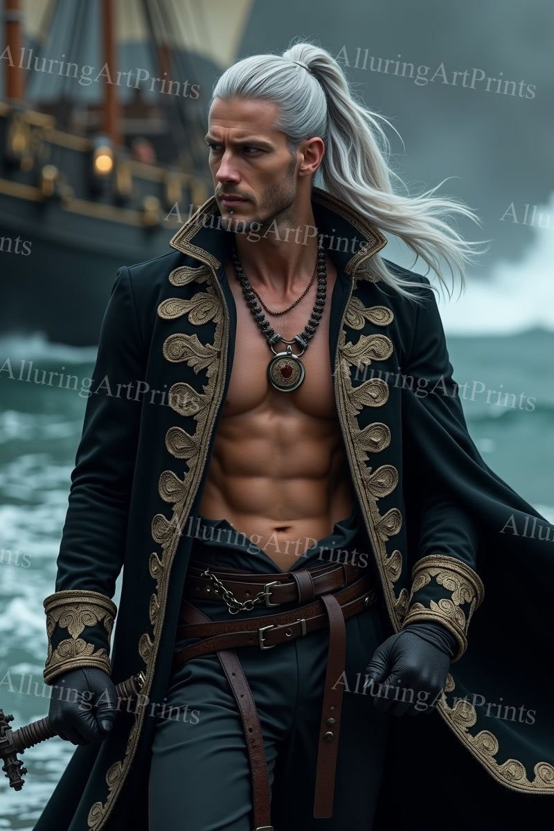 Male Model Muscular Digital Art AI Fantasy - 314F