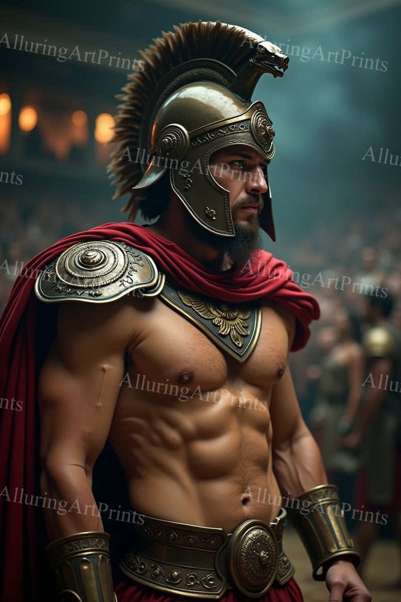 Male Model Muscular Digital Art AI Fantasy - 325F