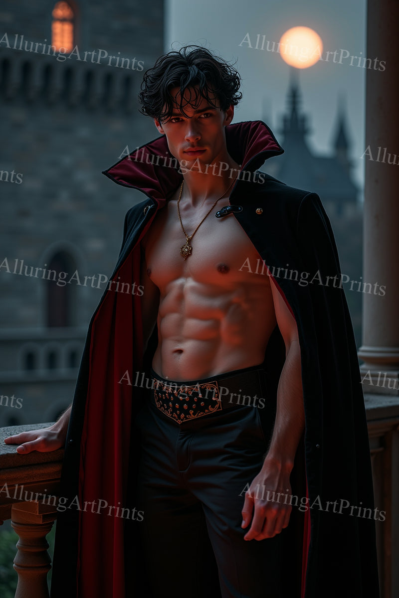 Male Model Muscular Digital Art AI Fantasy - 338F