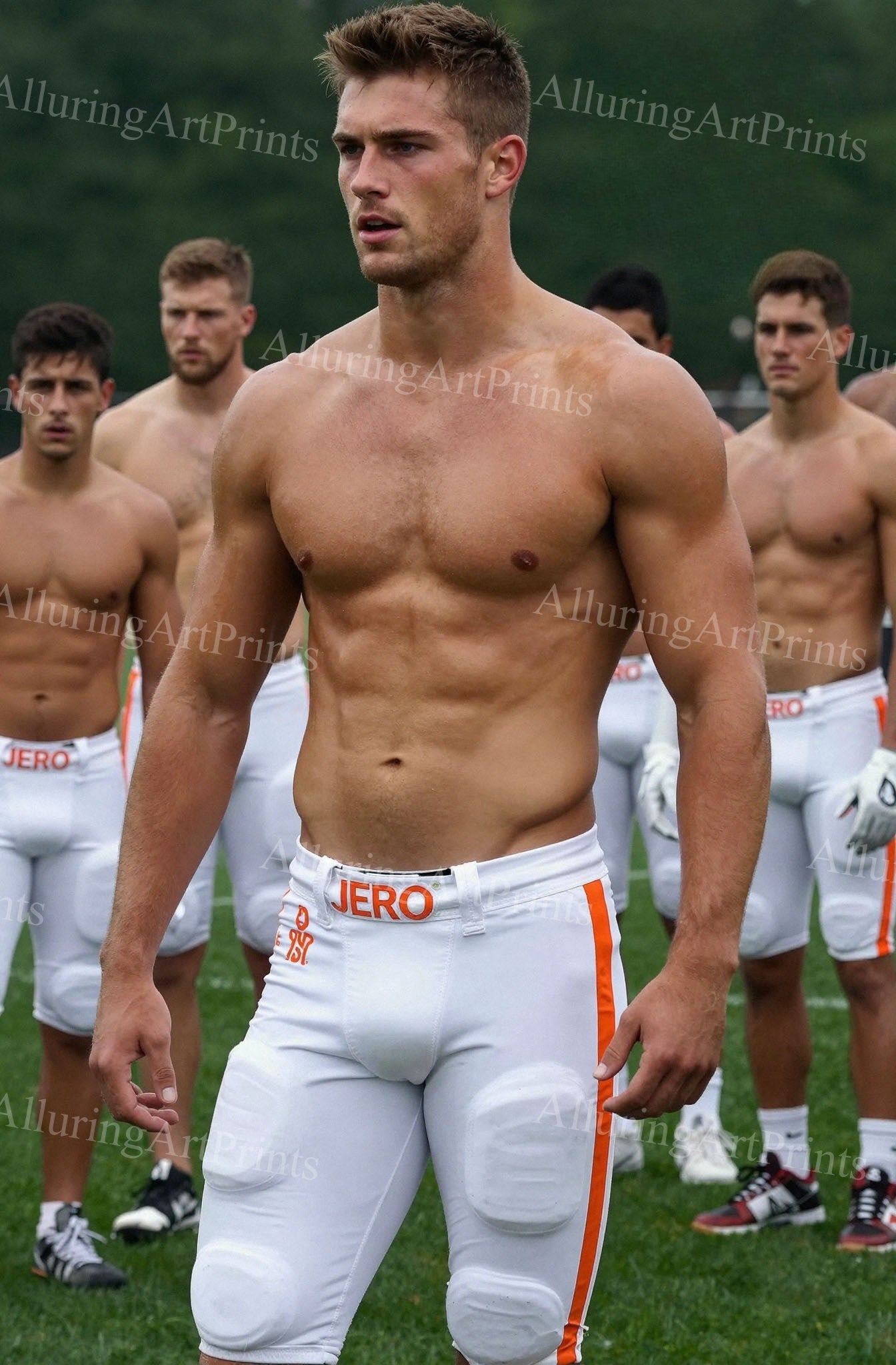 Male Model Muscular Digital Art AI Fantasy - 406F