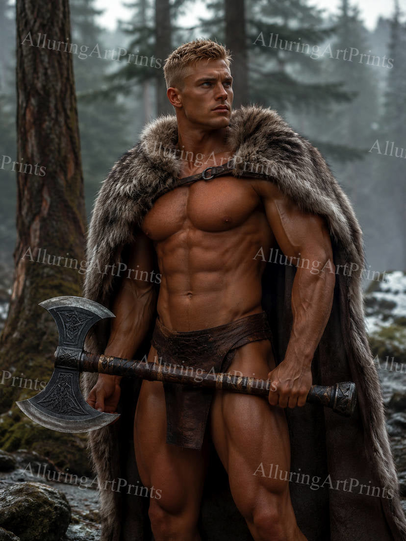 Male Model Muscular Digital Art AI Fantasy - G1080