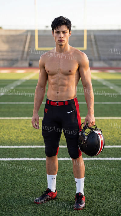 Male Model Athlete Muscular Digital Art AI Fantasy - G121