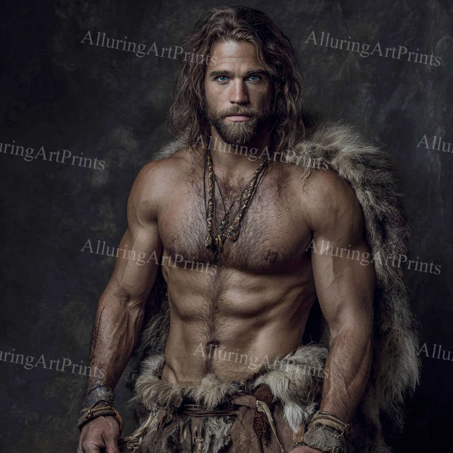 Male Model Muscular Digital Art AI Fantasy - G158