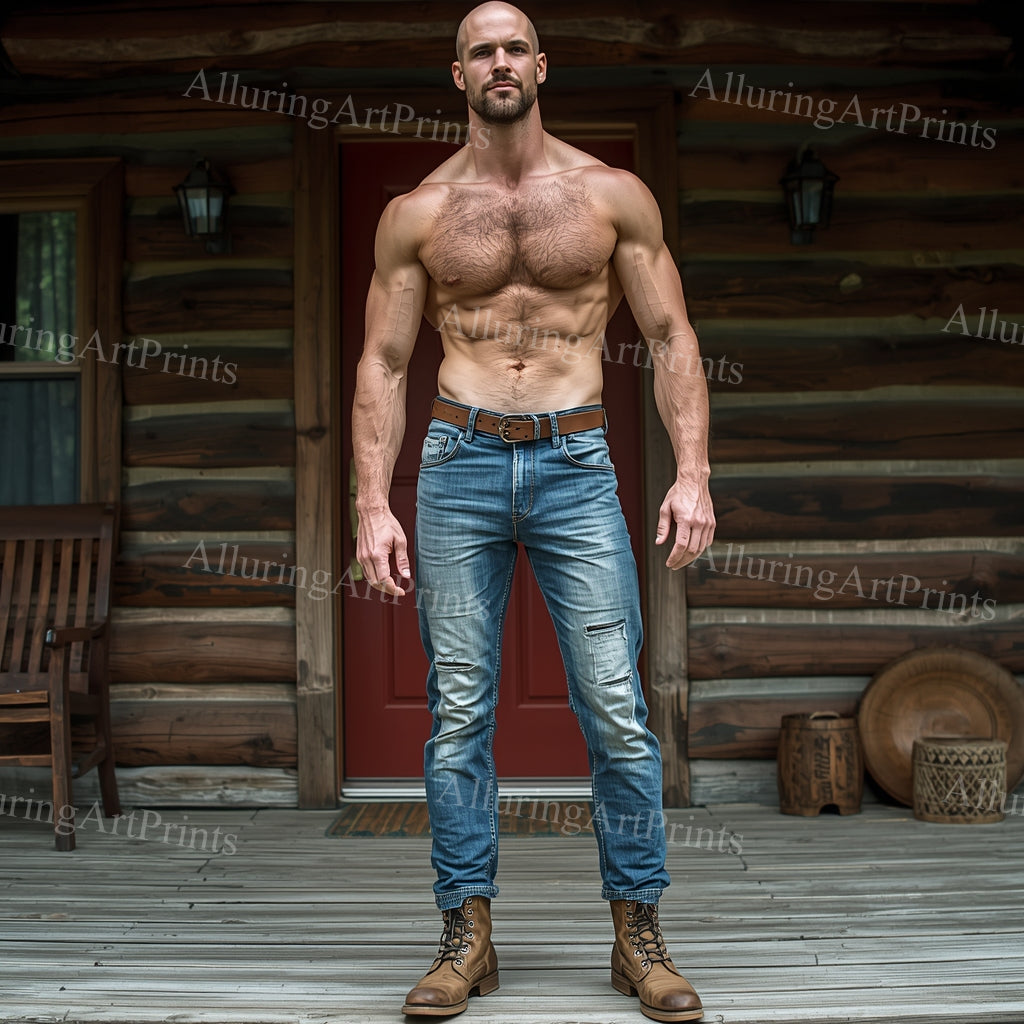 Male Model Hunk Digital Art AI Fantasy - G172