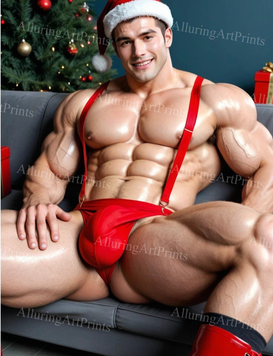 Male Model Muscular Digital Art AI Fantasy - G24