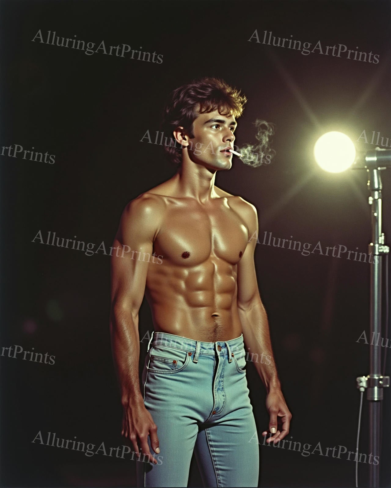 Male Model Muscular Digital Art AI Fantasy - G466