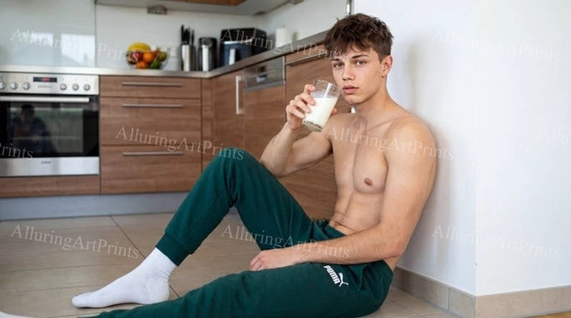 Male Model Muscular Digital Art AI Fantasy - G50
