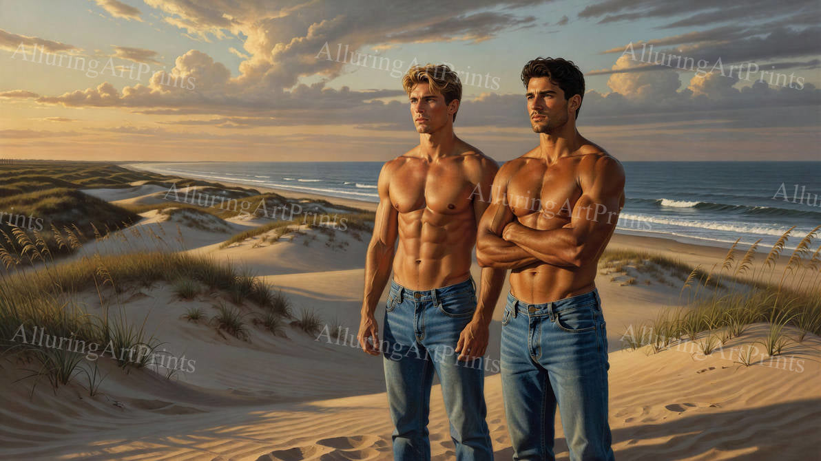 Male Models Muscular Digital Art AI Fantasy - G529
