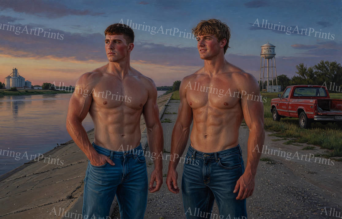 Male Models Muscular Digital Art AI Fantasy - G531