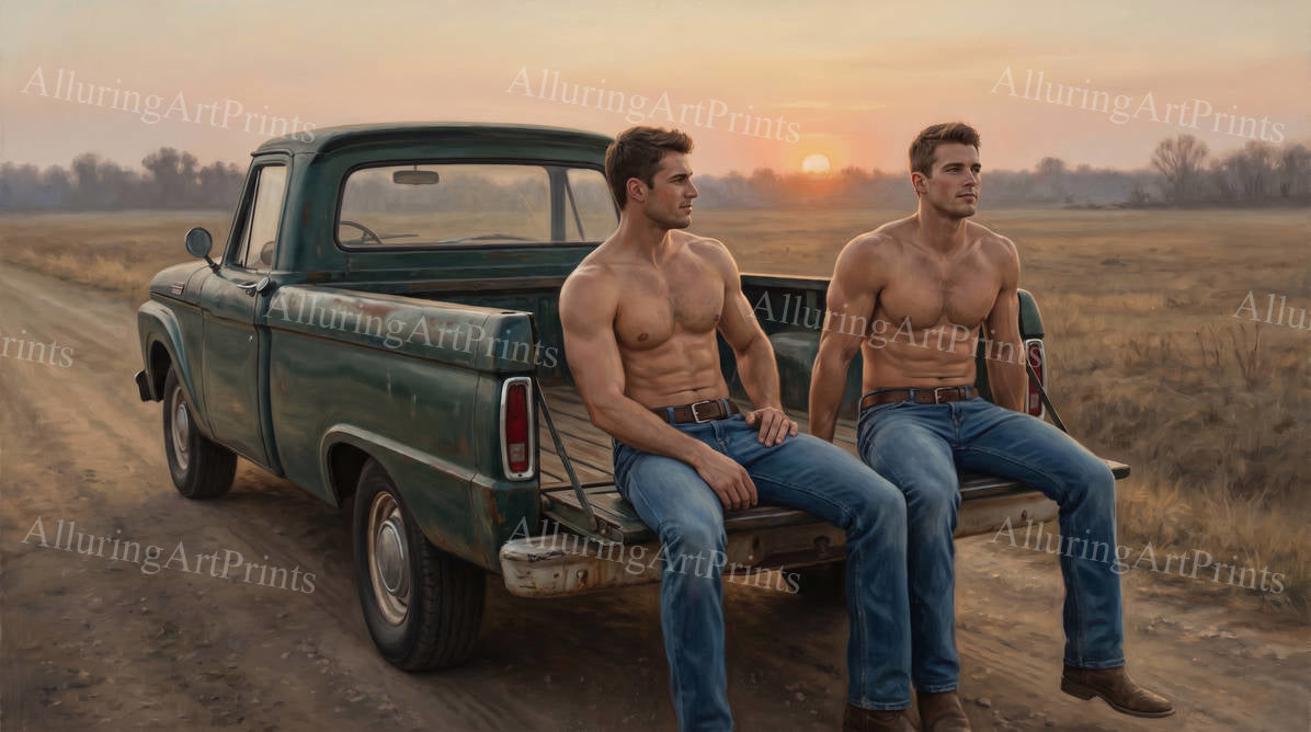 Male Models Muscular Digital Art AI Fantasy - G532