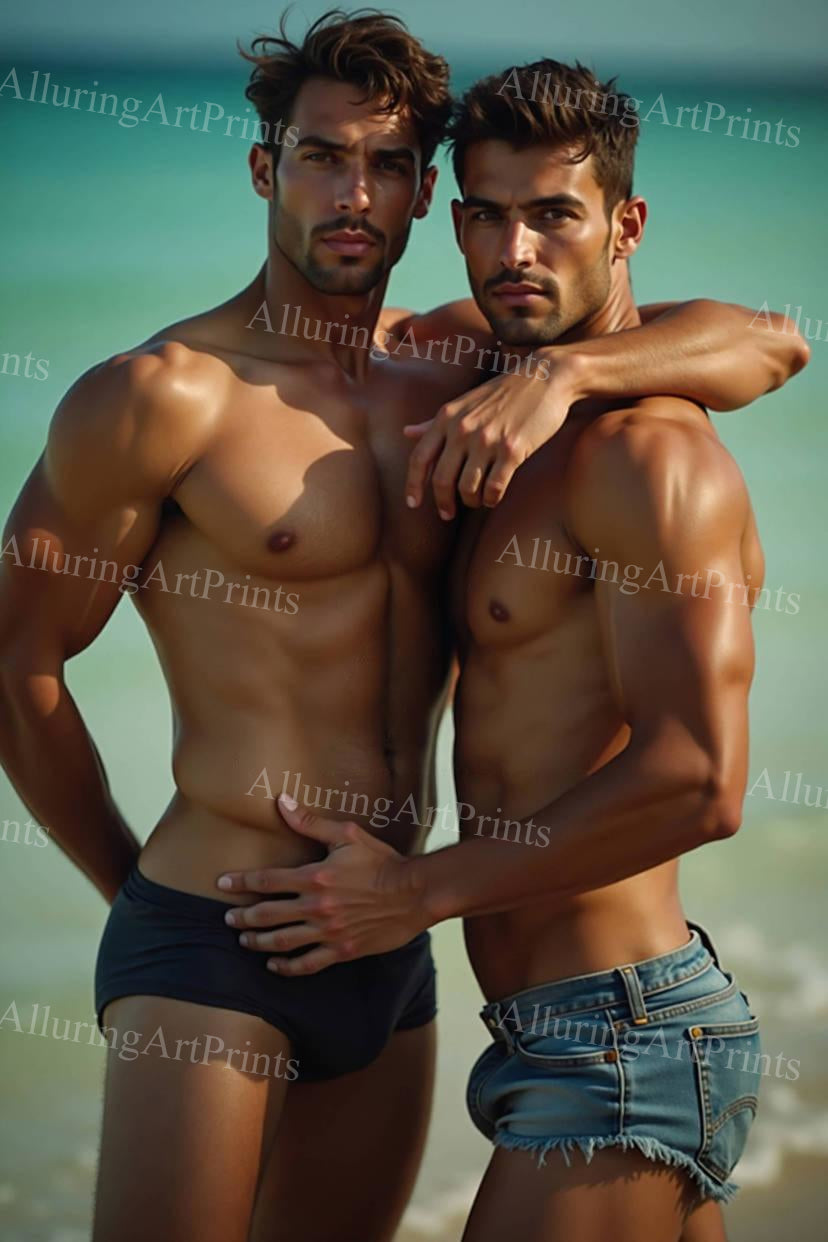 Male Models Muscular Digital Art AI Fantasy - G547