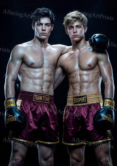 Male Models Athlete College Muscular Digital Art AI Fantasy - G72
