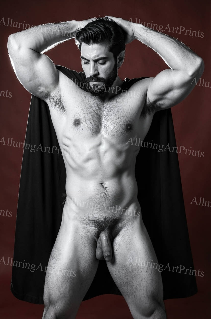 Nude Frontal Male Model Muscular - G790