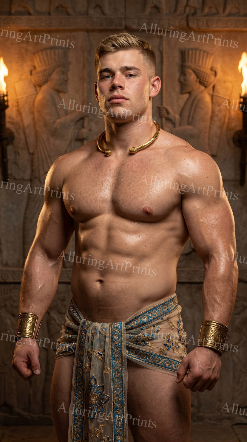 Husky Male Model Muscular - H196