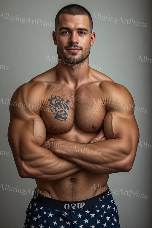 Male Model College Muscular - H301