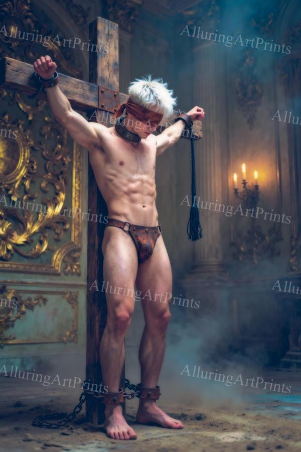 Male Model College Muscular Digital Art AI Fantasy - H887