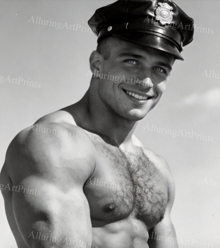 Male Model Cop Muscular - H975