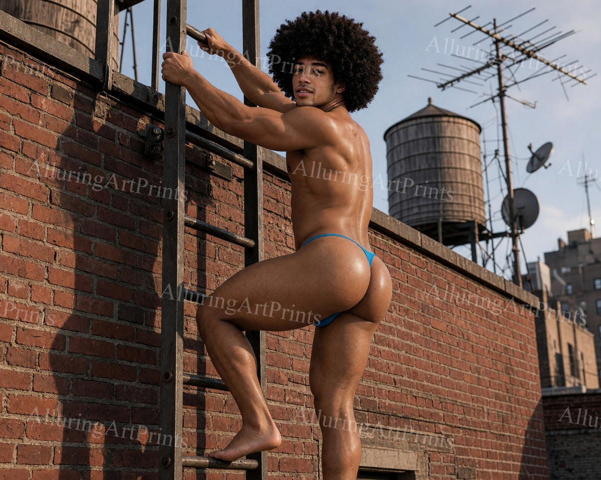Black Male Model Muscular - HH13