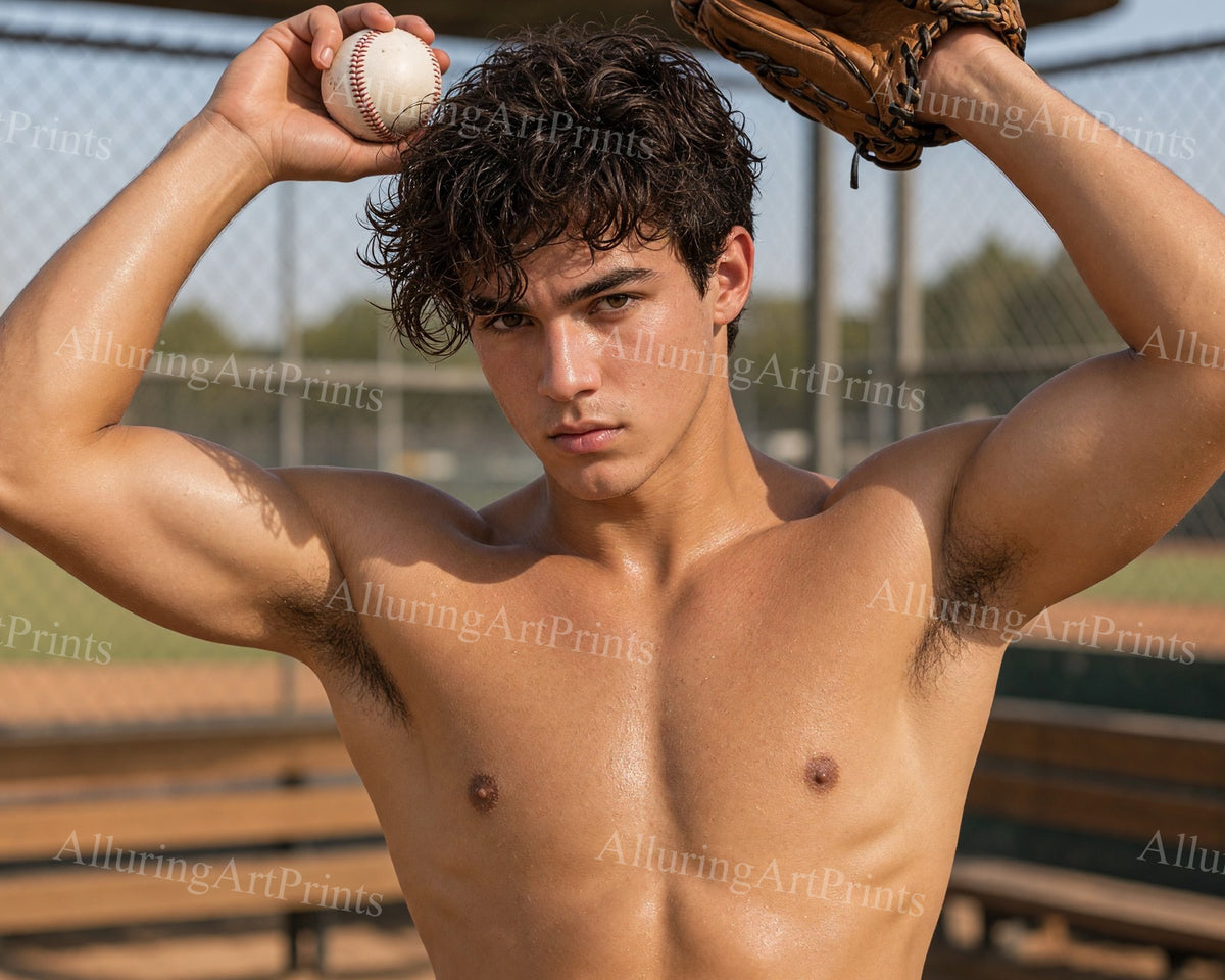 Latino Athlete Male Model Muscular - HH181