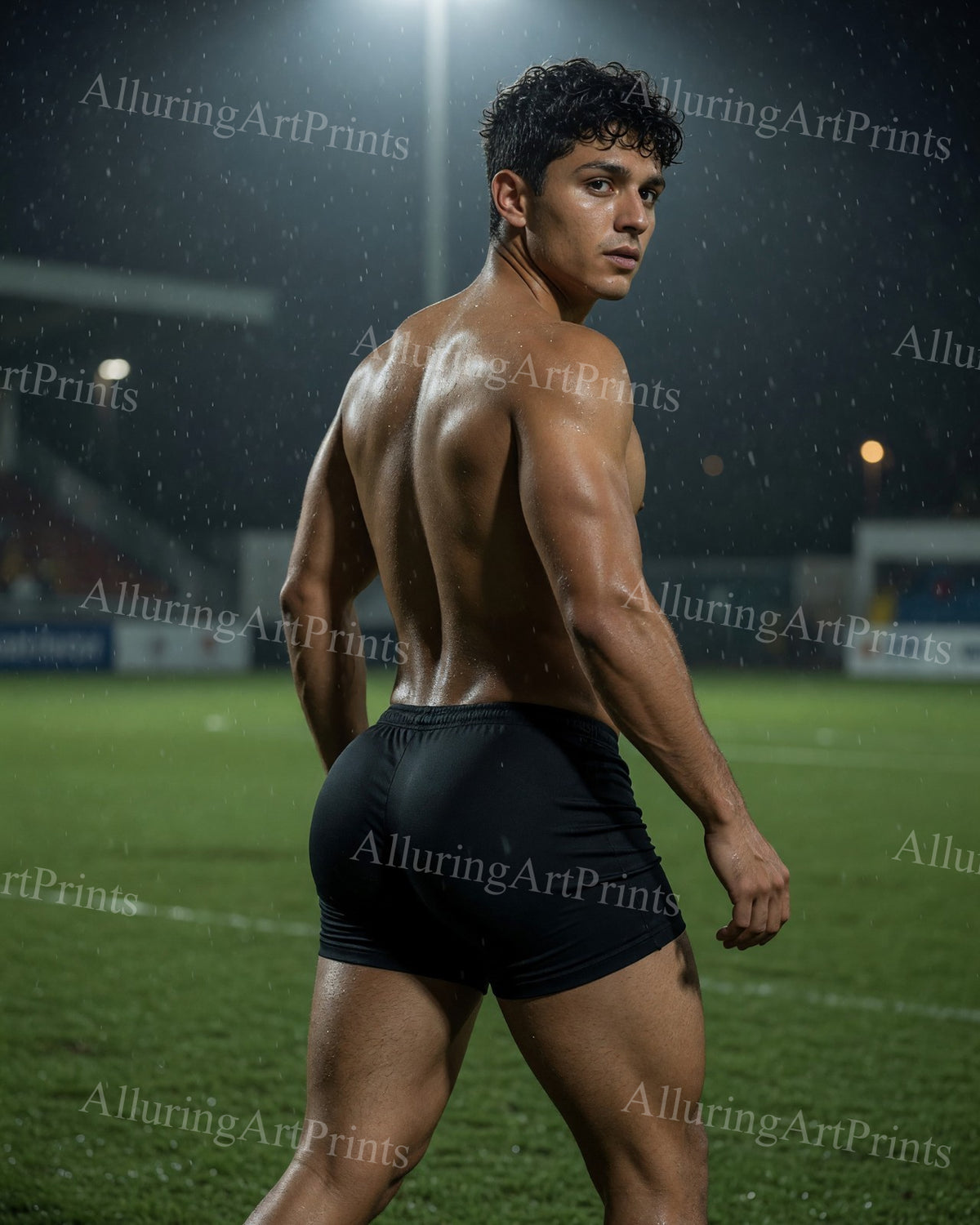 Latino Athlete Male Model Muscular - HH190