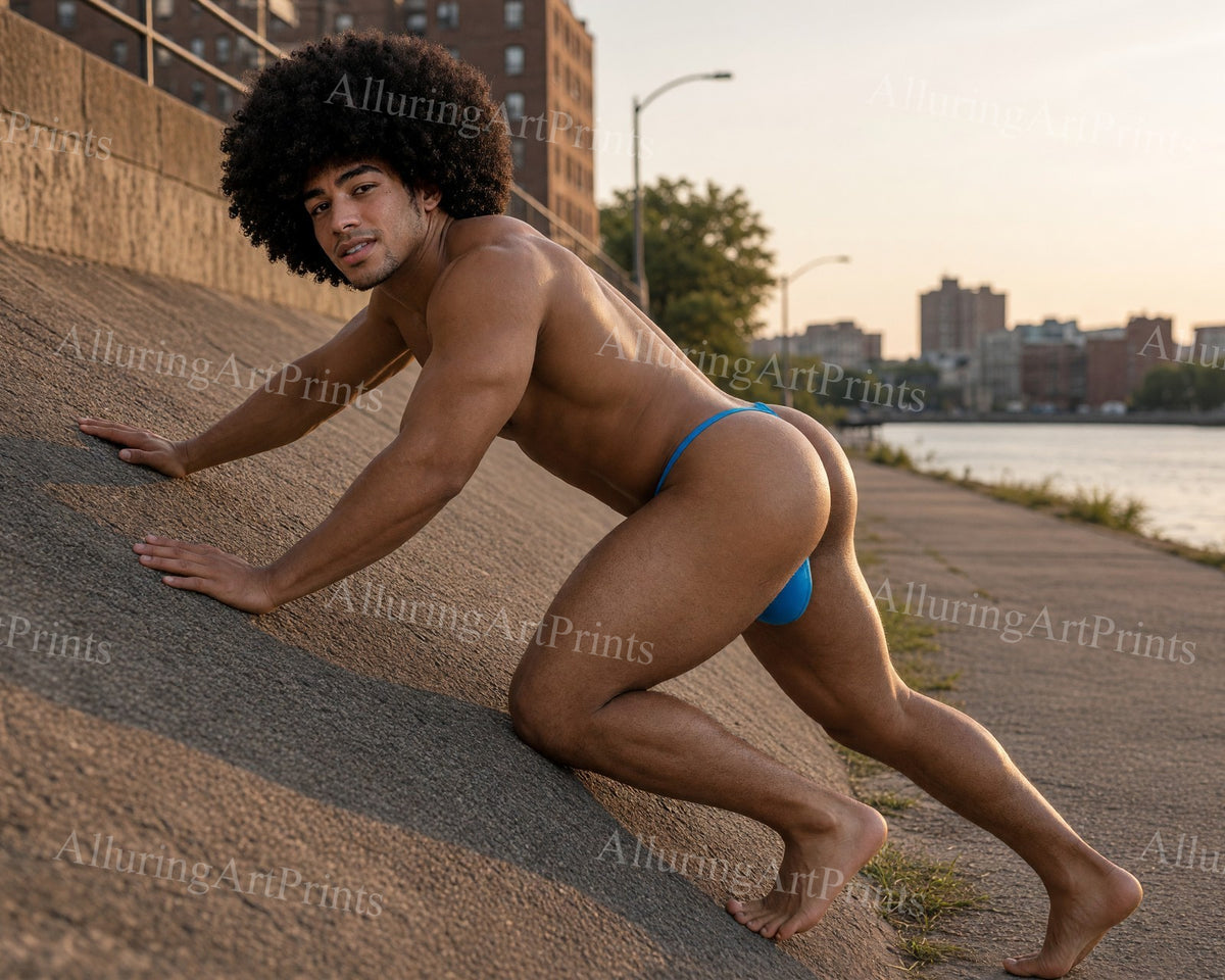 Black Male Model Muscular - HH8