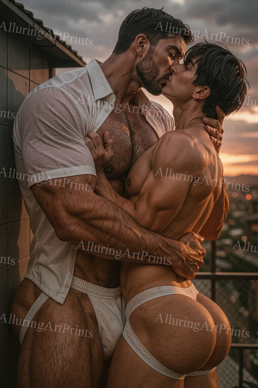 Nude Male Models Muscular Buns- J15