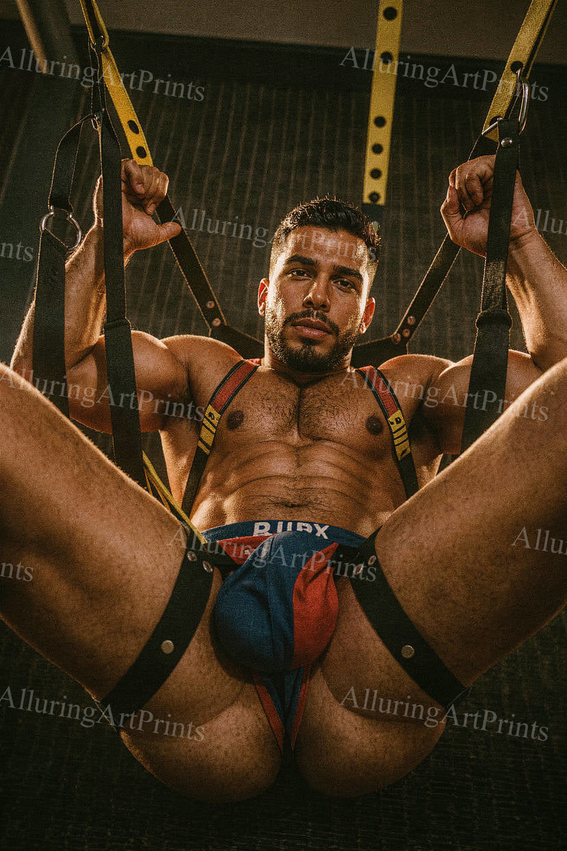 Nude Male Model Muscular Buns- J16