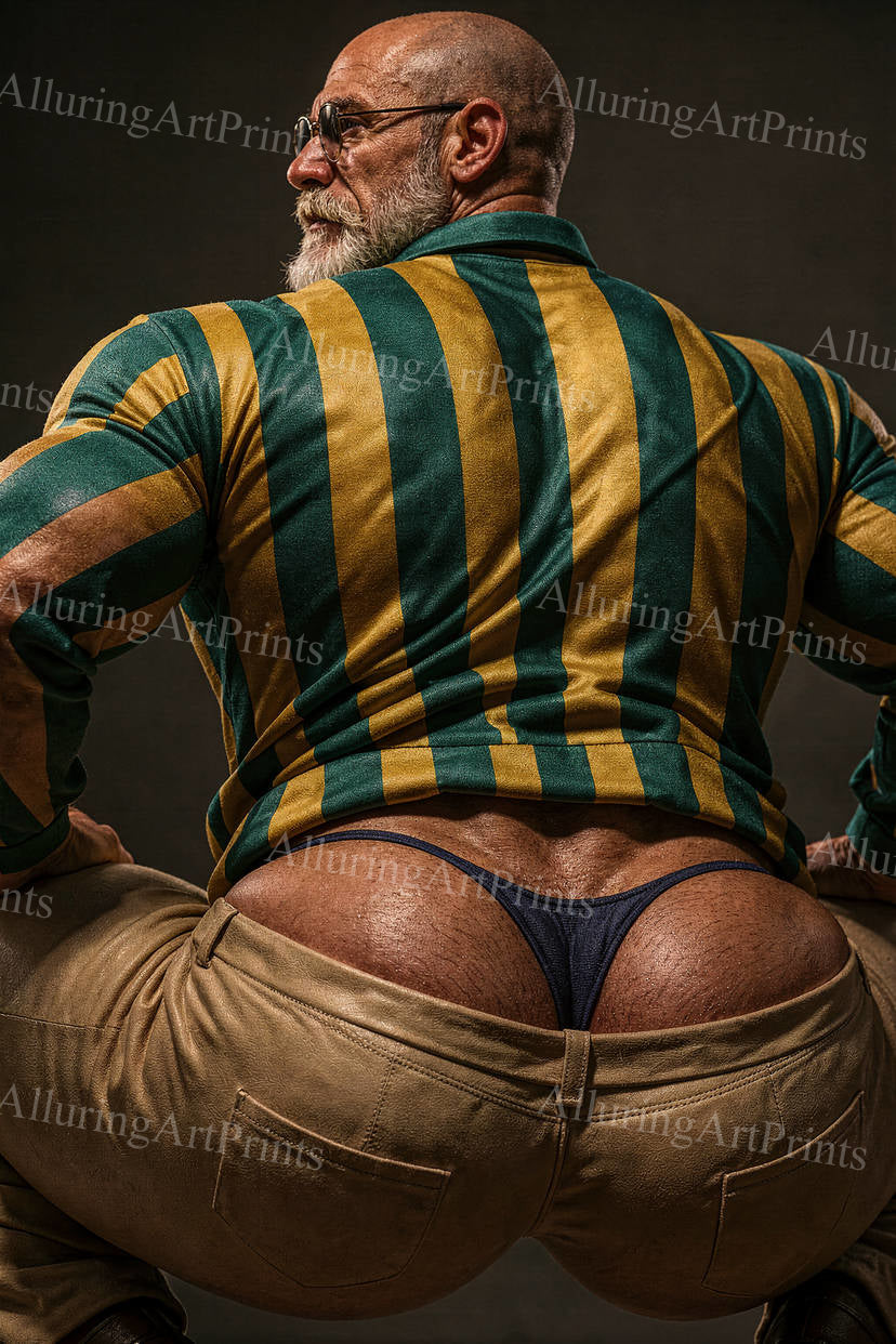 Male Model Muscular Buns- J21