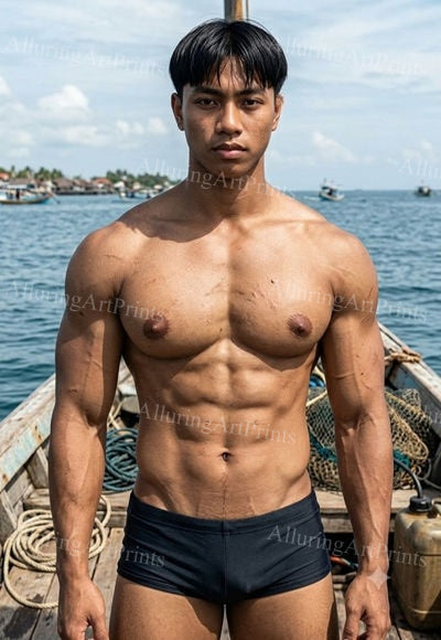 Asian Male Model Muscular - J257