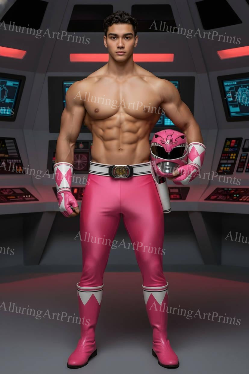 Male Model Muscular Digital Art AI Fantasy - J54