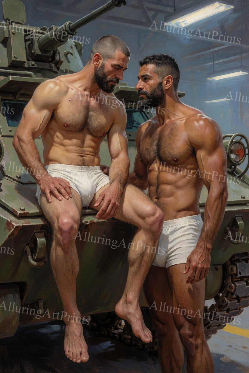 Male Models Muscular Digital Art AI Fantasy - J96