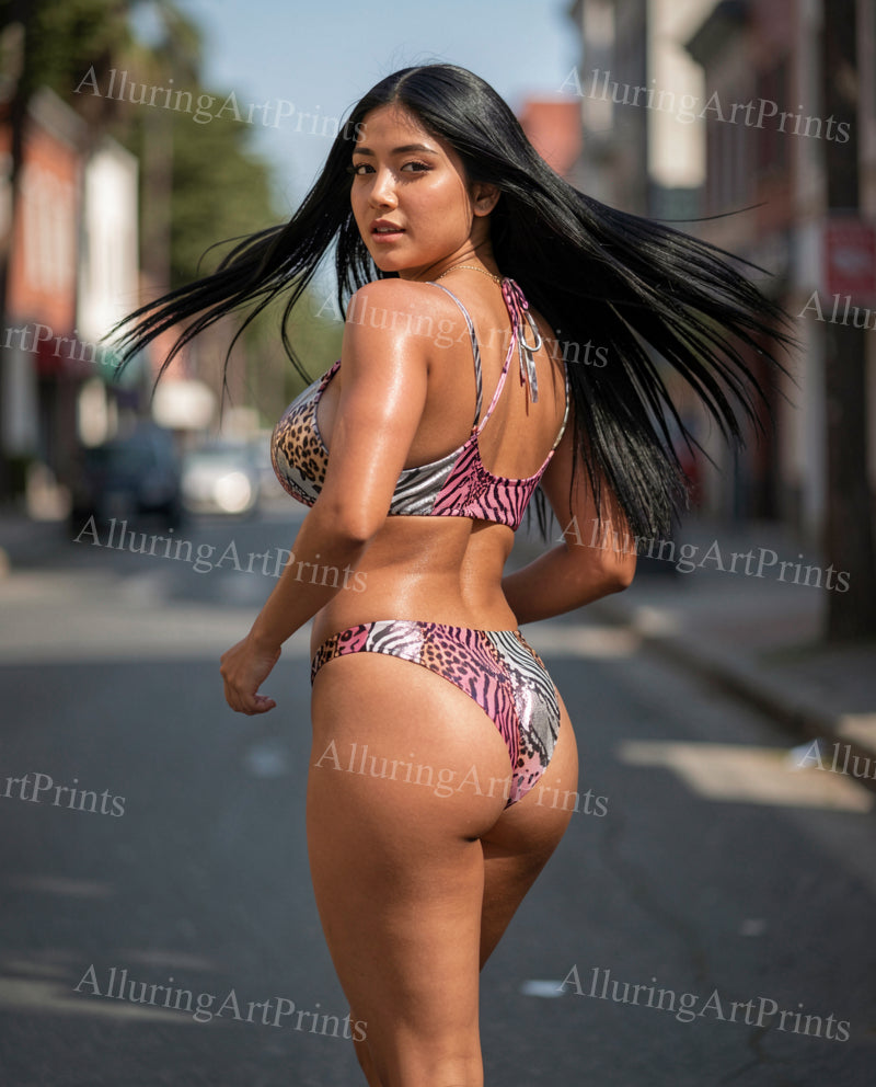 Risque Latina Model Female Digital Art AI Fantasy - M579