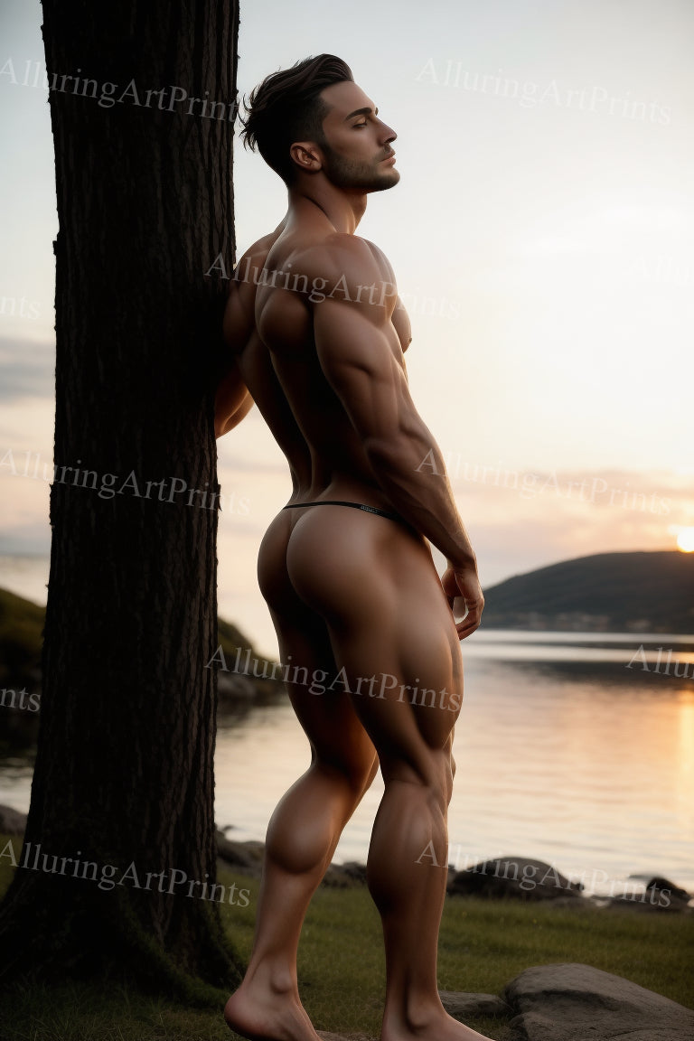 Nude Male Model Muscular - U1194