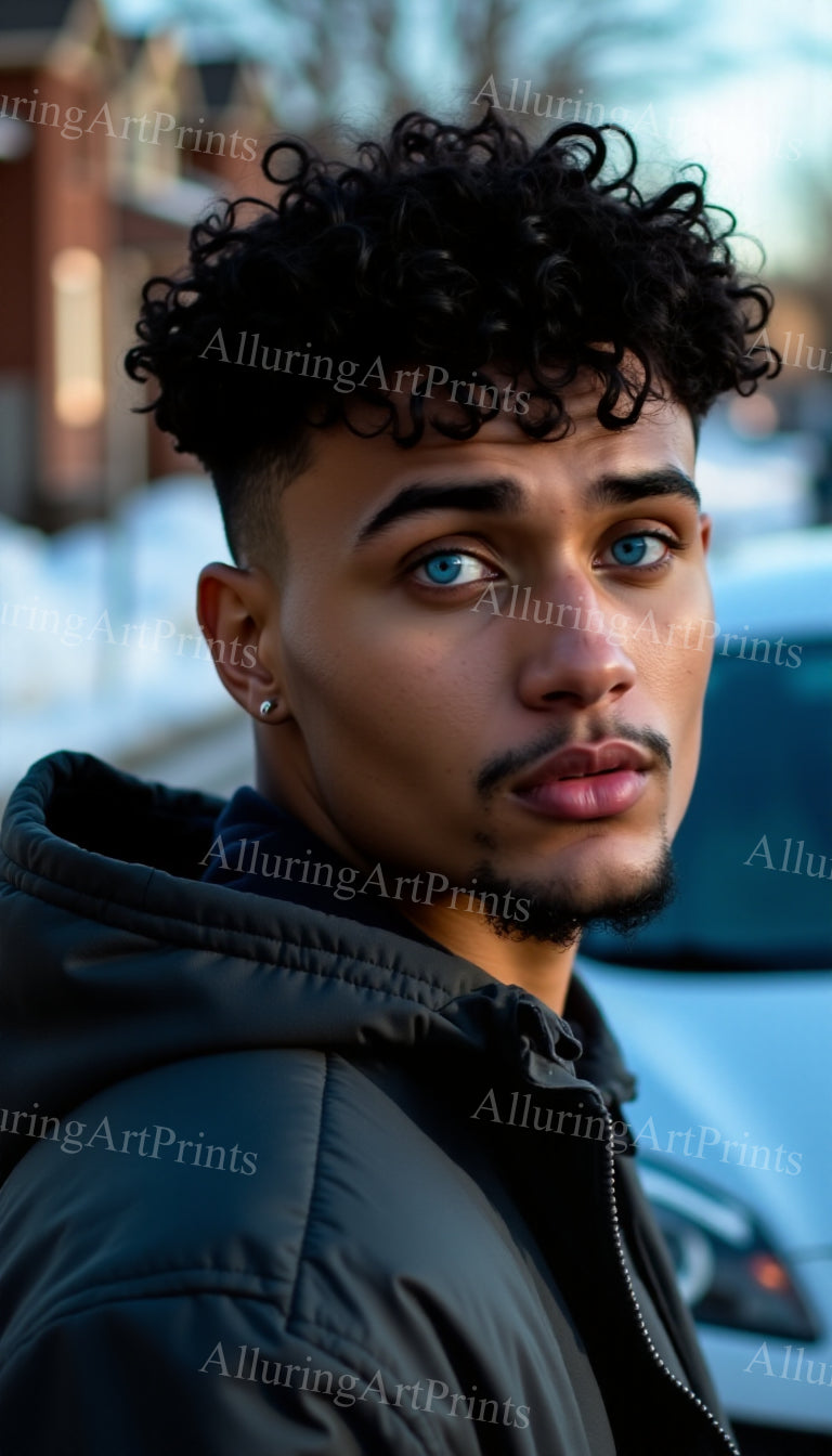 Male Model Muscular Digital Art AI Fantasy - UU1218