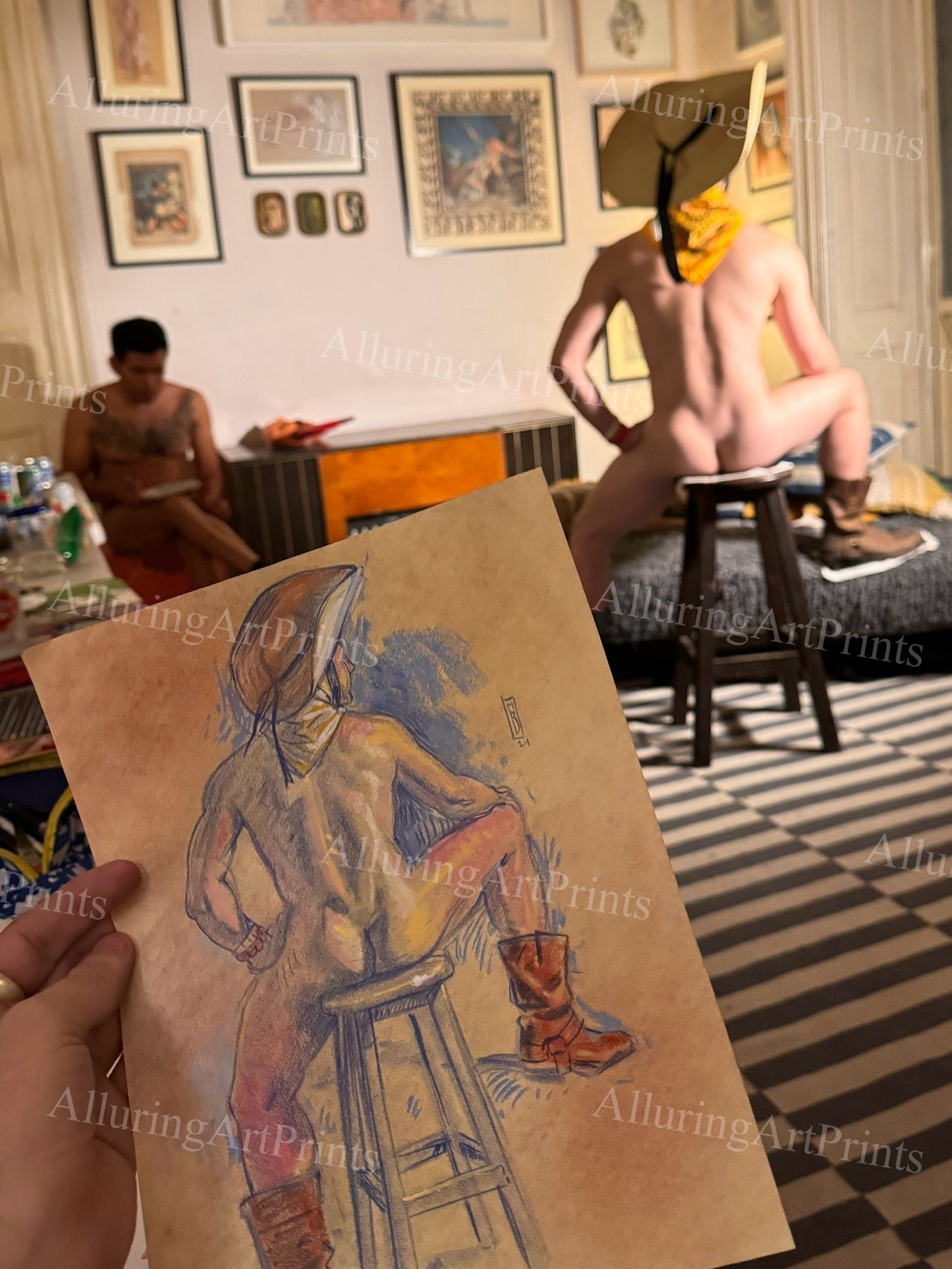 Nude Male Model Muscular - UU1585