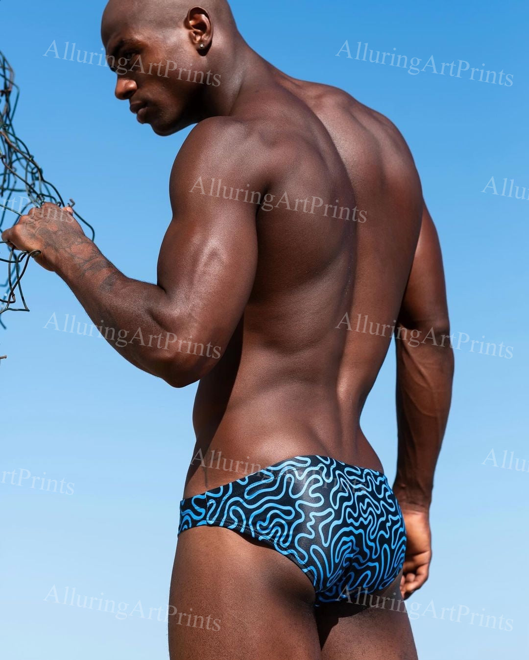 Black Male Model Muscular - UU1763