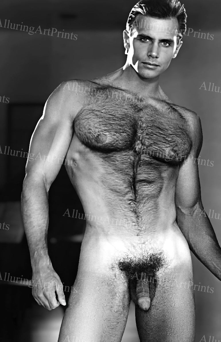 Nude Male Model Muscular Vintage - UU726