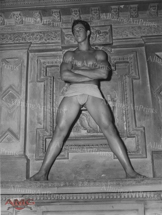 Nude Male Model Muscular Vintage - UU822