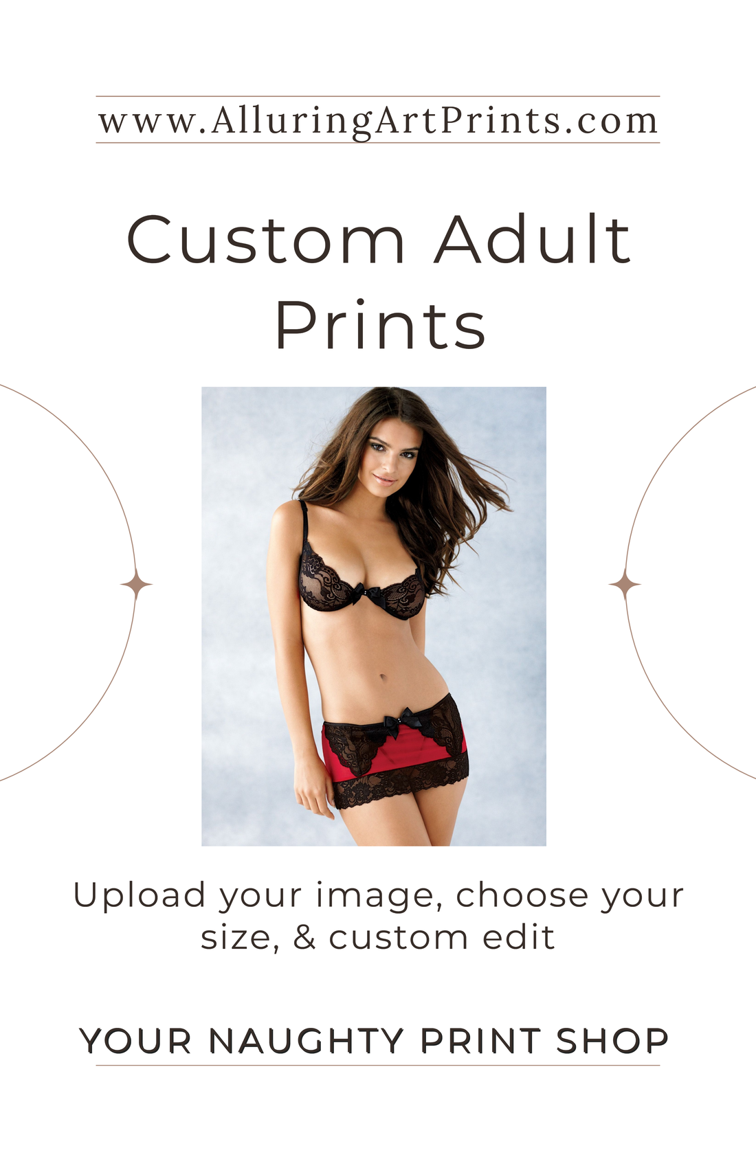 Custom Adult Prints. NSFW Custom Prints. Print Private Photos. Custom Print Spicy Photos. Print Boudoir Photos.