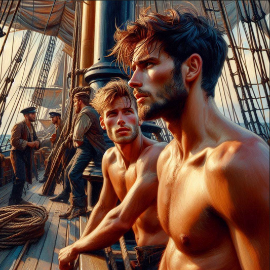 Male Models Slender Digital Art AI Fantasy - 551A