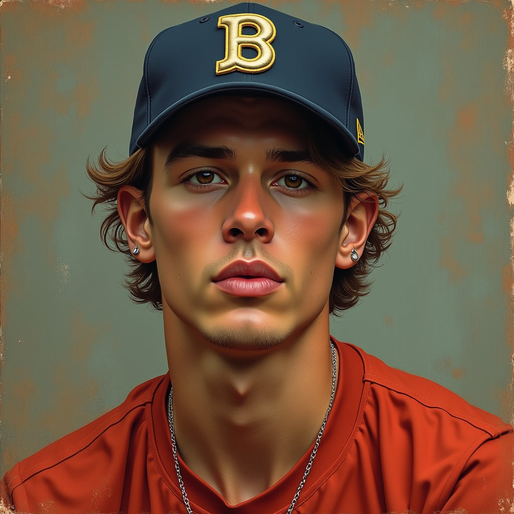 Male Model Muscular Digital Art AI Fantasy - 553A