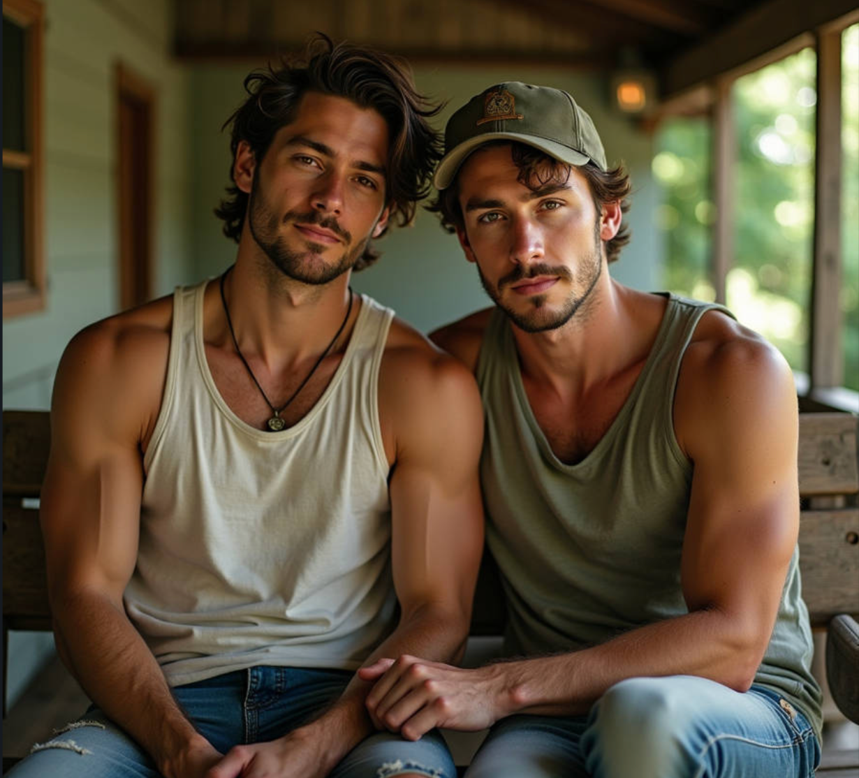 Male Models Muscular Digital Art AI Fantasy - 576A