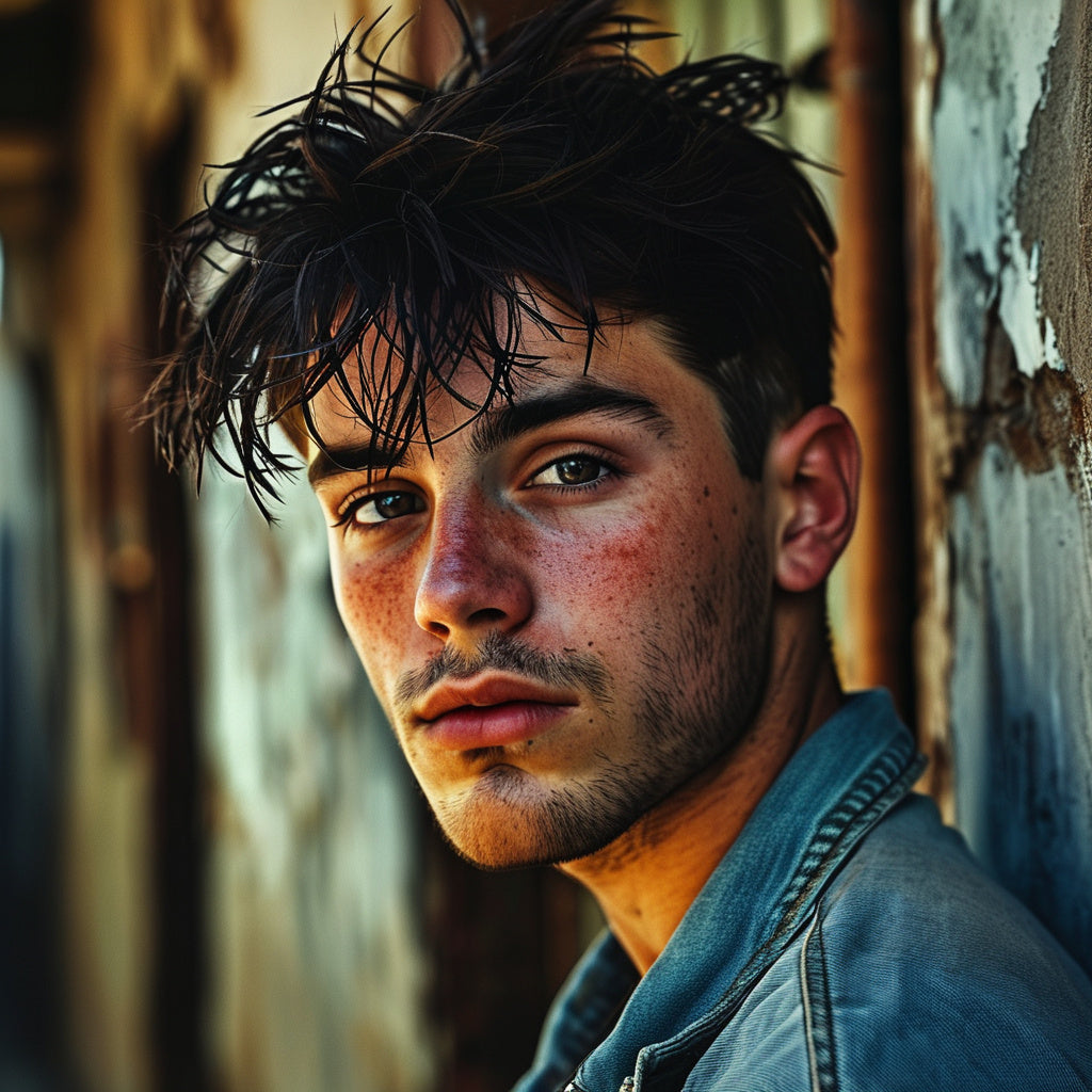 Male Model Slender Digital Art AI Fantasy - 578A