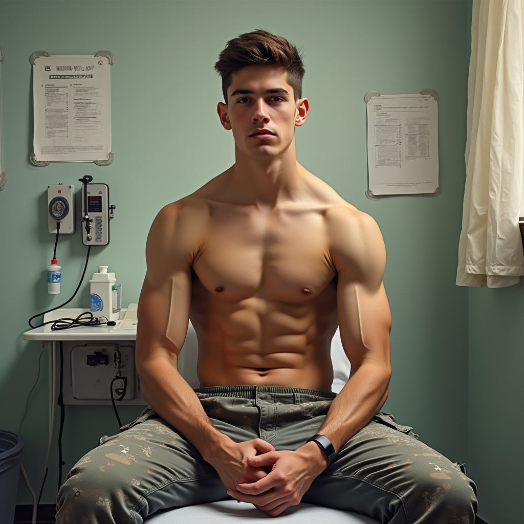 Male Model Slender Digital Art AI Fantasy - 594A