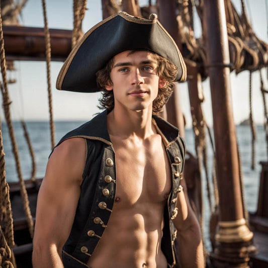 Male Model Muscular Digital Art AI Fantasy - 604A