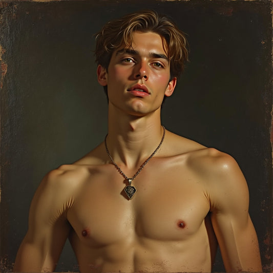 Male Model Slender Digital Art AI Fantasy - 618A