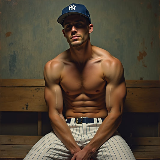 Male Model Muscular Digital Art AI Fantasy - 634A